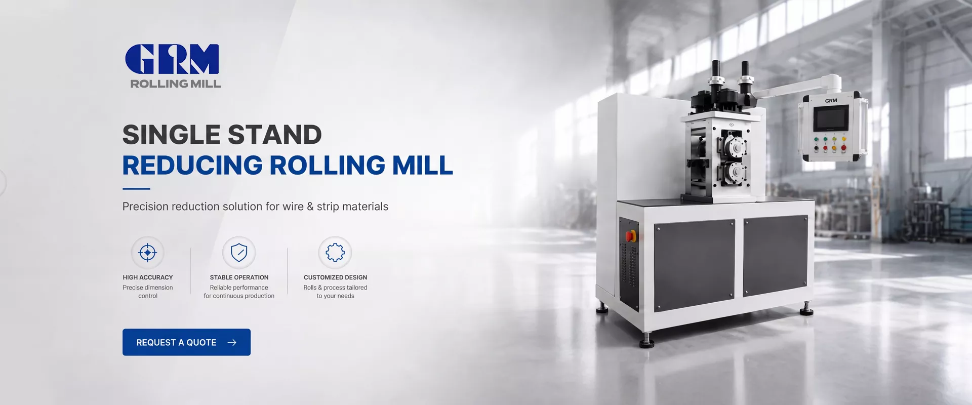 China flaach Drot Rolling Mills Fabrikant beschwéiert China flaach Drot Rolling Mills Fabrikant beschwéiert